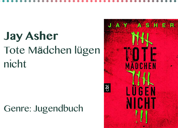Jay Asher Tote Mädchen lügen nicht Genre_ Jugendbuch
